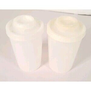 Vintage 6 Pc  Tupperware Shakers Spice Salt & Pepper # 102-19  #102-21